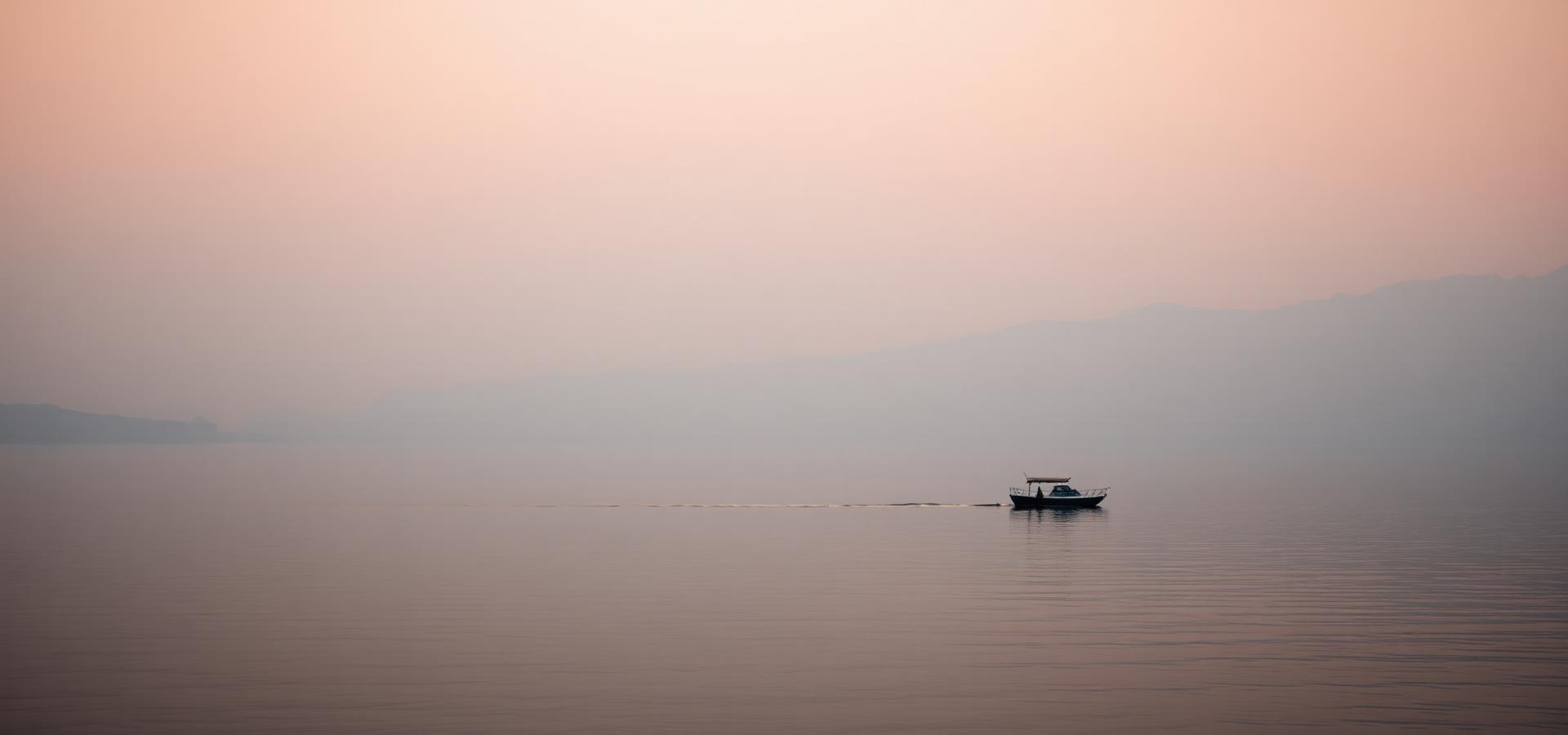 Quiet sunset over Lake Garda